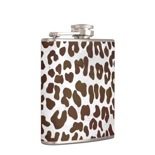 Leopard Chocolade Print Heupfles (Rechts)
