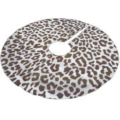 Leopard Chocolade Print Kerstboom Rok (Gekanteld)