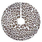 Leopard Chocolade Print Kerstboom Rok (Voorkant)