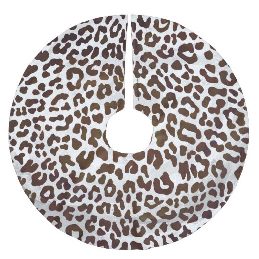 Leopard Chocolade Print Kerstboom Rok (Voorkant)