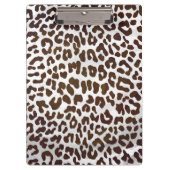 Leopard Chocolade Print Klembord (Voorkant)