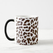 Leopard Chocolade Print Magische Mok (Links)