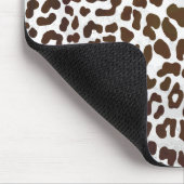 Leopard Chocolade Print Muismat (Hoek)