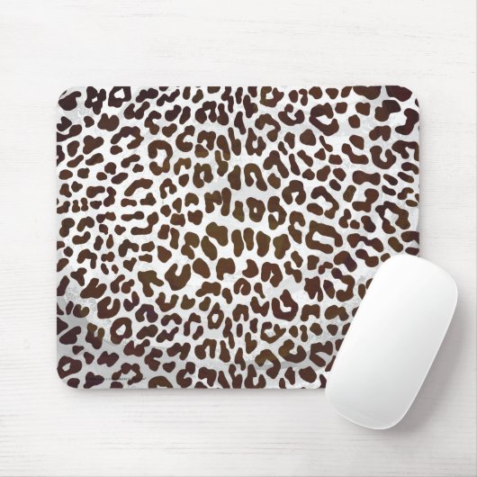 Leopard Chocolade Print Muismat (Met muis)