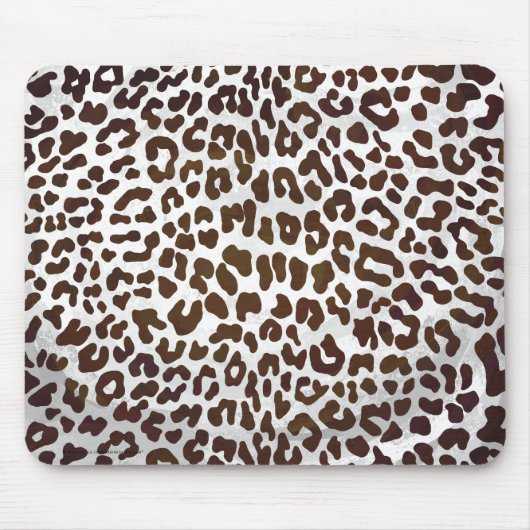 Leopard Chocolade Print Muismat (Voorkant)