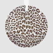 Leopard Chocolade Print Ornament (achterkant)