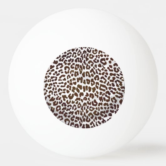 Leopard Chocolade Print Pingpongbal (Voorkant)