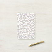 Leopard Chocolade Print Post-it® Notes (Op bureau)
