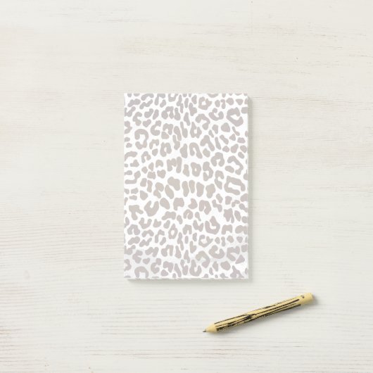 Leopard Chocolade Print Post-it® Notes (Op bureau)