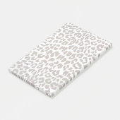 Leopard Chocolade Print Post-it® Notes (Schuin)