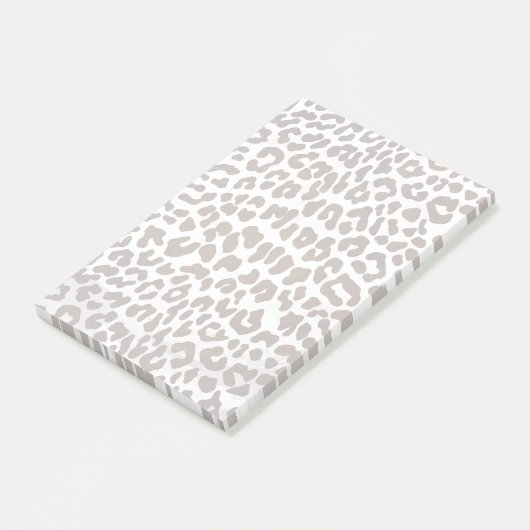 Leopard Chocolade Print Post-it® Notes (Schuin)
