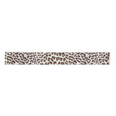 Leopard Chocolade Print Satijnen Lint (Voorkant)