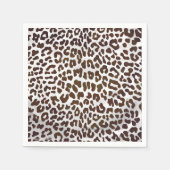 Leopard Chocolade Print Servetten (Voorkant)