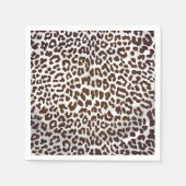 Leopard Chocolade Print Servetten (Voorkant)