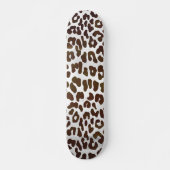 Leopard Chocolade Print Skateboard (Voorkant)