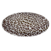 Leopard Chocolade Print Snijplank (Hoek)