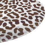 Leopard Chocolade Print Snijplank (Hoek)