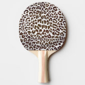 Leopard Chocolade Print Tafeltennisbatje (Achterkant)