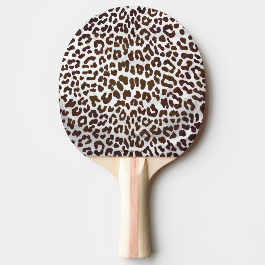 Leopard Chocolade Print Tafeltennisbatje (Voorkant)