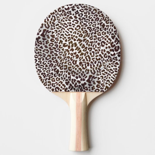 Leopard Chocolade Print Tafeltennisbatje (Voorkant)