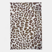 Leopard Chocolade Print Theedoek (Verticaal)