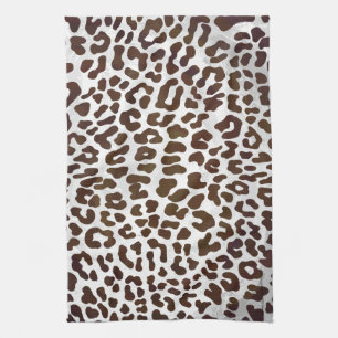 Leopard Chocolade Print Theedoek