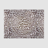 Leopard Chocolade Print Tissuepapier (Voorkant)