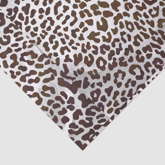Leopard Chocolade Print Tissuepapier (Detail)