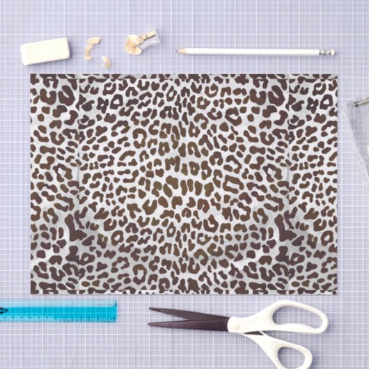 Leopard Chocolade Print Tissuepapier (Craft)