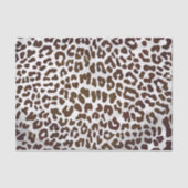 Leopard Chocolade Print Tissuepapier (Voorkant)