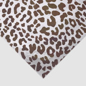 Leopard Chocolade Print Tissuepapier (Detail)