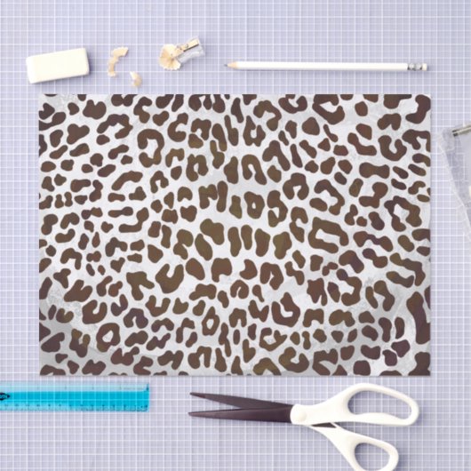 Leopard Chocolade Print Tissuepapier (Craft)