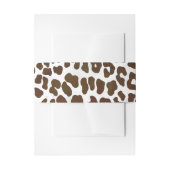 Leopard Chocolade Print Uitnodigingen Wikkel (Voorkant Voorbeeld)