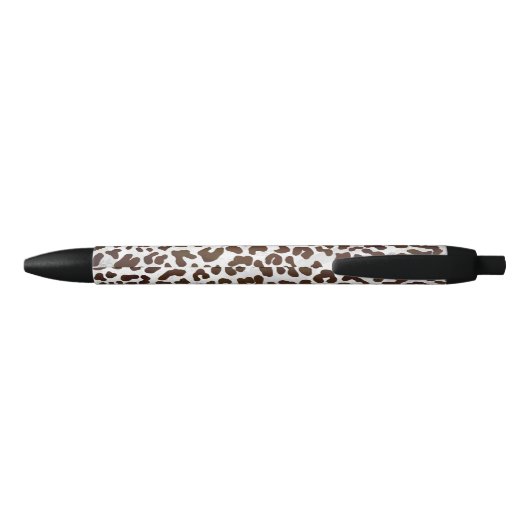 Leopard Chocolade Print Zwarte Inkt Pen (Achterkant)