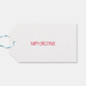 Leopard Christmas-cadeautags Cadeaulabel (Achterkant Horizontaal)