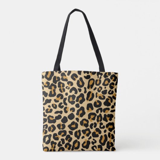 Leopard Classic Moderne Cheetah Trendy Hond Custom Tote Bag (Achterkant)