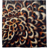 Leopard Comfort Drift In Een Oerwoud-Geïnspireerd Douchegordijn (Voorkant)