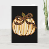 Leopard Coquette Bow Thanksgiving Autumn Fall Pump Kaart (Voorkant)