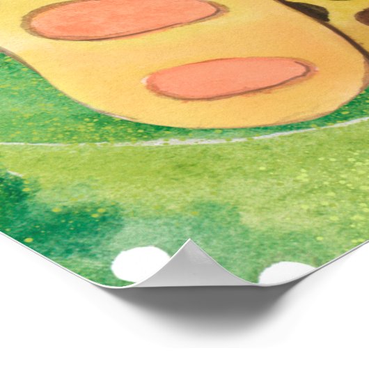 Leopard Cub, Baby Animal, Oerwoud Safari Animals Poster (Hoek)