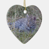 LEOPARD CUB KERAMISCH ORNAMENT (Rechts)