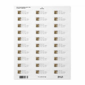 Leopard Cub retouradres Verzendlabel Etiket (Full Sheet)