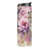 Leopard Cub & Rozen Chili Bowl Thermosbeker (Gedraaid links)