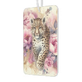 Leopard Cub & Rozen Papier Onderzetter Luchtverfrisser (Links)