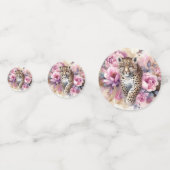 Leopard Cub & Rozen tafel Confetti (Voorkanten)
