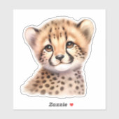 Leopard Custom Cut Scrapbooking Sticker (Vel)