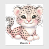 Leopard Custom Cut Scrapbooking Sticker (Vel)