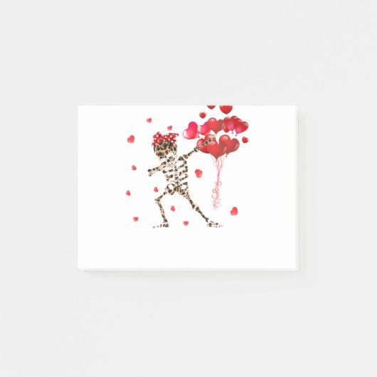 Leopard Dabbing Skeleton X Ray Doctor Nurse Valent Post-it® Notes (Voorkant)