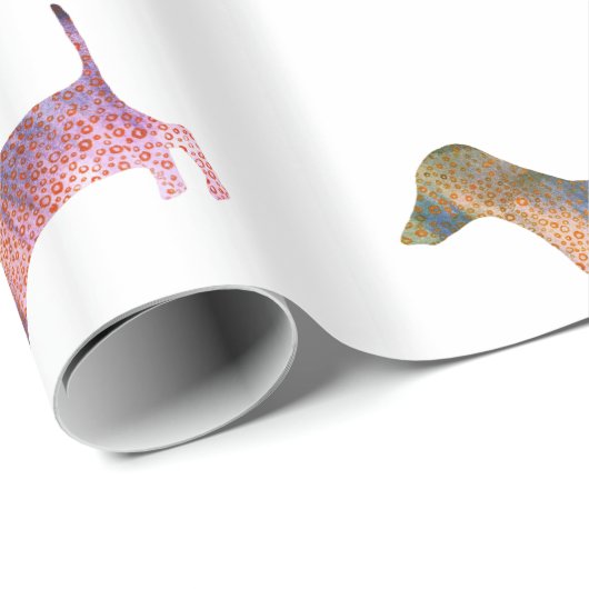 Leopard dachshund cadeaupapier (Rol Hoek)