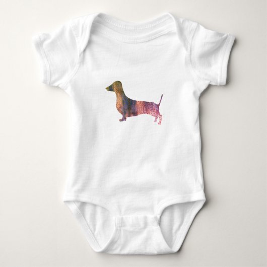 Leopard dachshund romper (Voorkant)