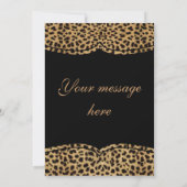 Leopard dank u bedankkaart (Achterkant)